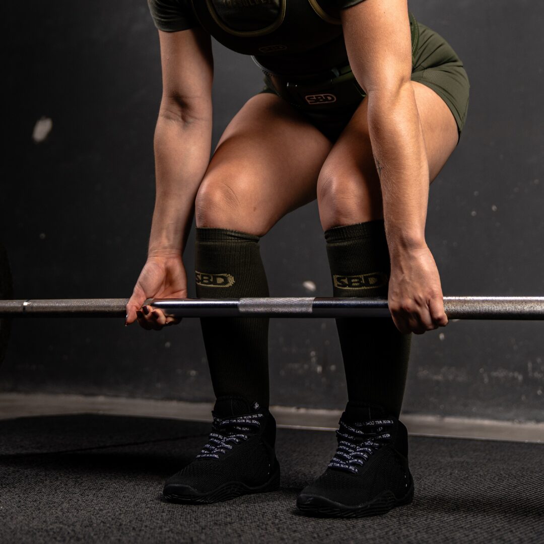 chaussettes de deadlift SBD kaki